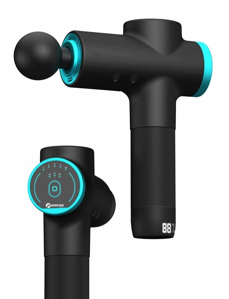 pistolet massage écran tactile vue de face