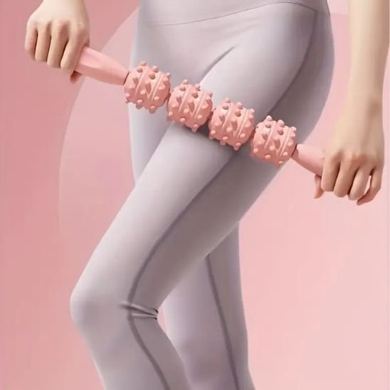 rouleau de massage rose haut de la cuisse