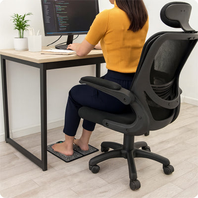 appareil massage pied au bureau