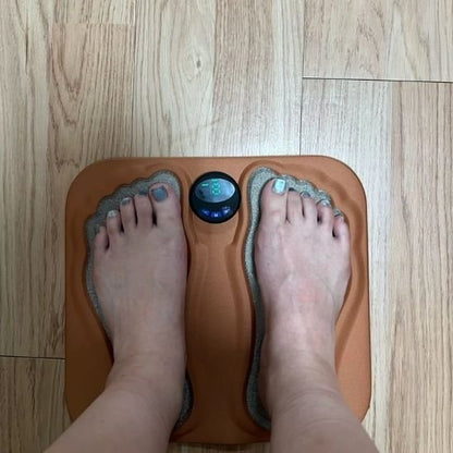 Appareil massage pieds homme incrustés vue de haut