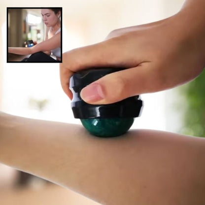 boule de massage vue de près avec image du produit