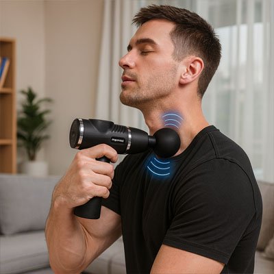 Pistolet de massage cou homme