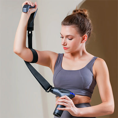 pistolet de massage avec sangle bras
