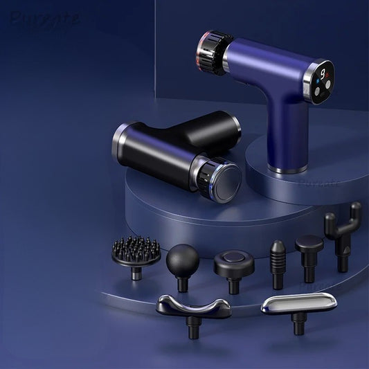 pistolet massage avec tête de massage