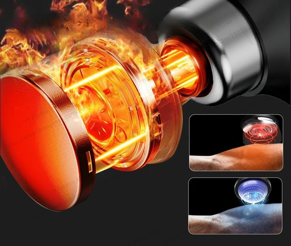 pistolet massage mode chaud ou froid