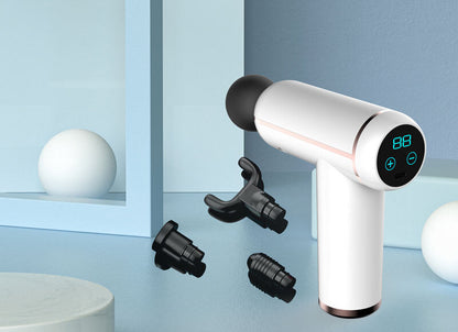 pistolet massage avec 4 têtes de massage