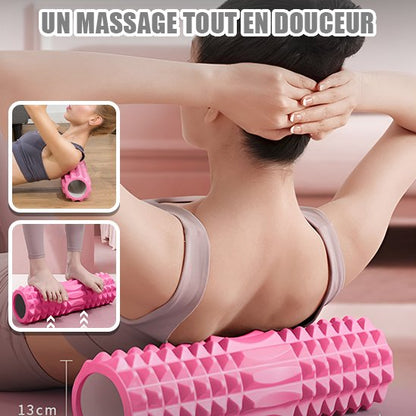 Rouleau de massage rose démonstration