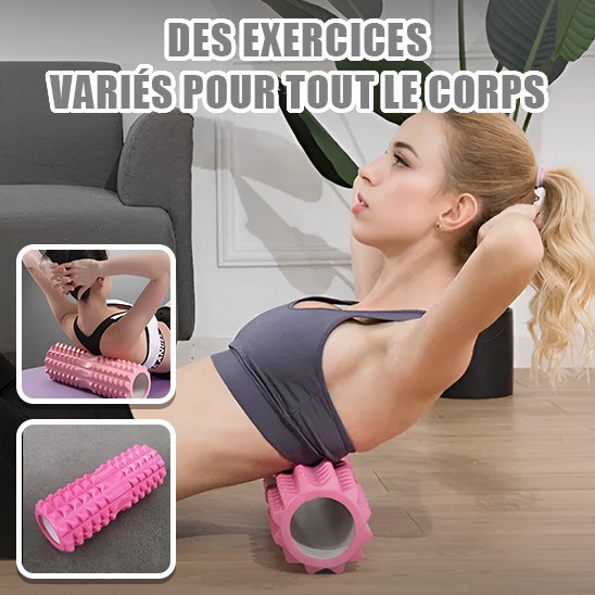 Rouleau de massage rose dos