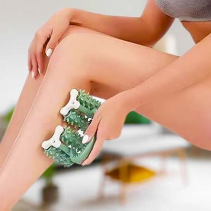 Rouleau de massage sur mollet