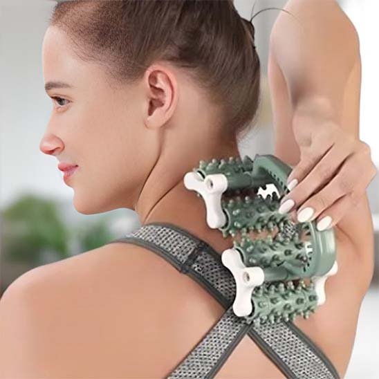 Rouleau de massage vert omoplate